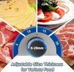 CUSIMAX Electric Meat Slicer with Adjustable Thickness