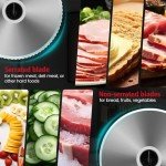 BIEAMA Electric Meat Slicer with Adjustable Thickness