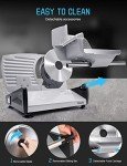 TOKASS Electric Meat Slicer with Removable Stainless Steel Blade
