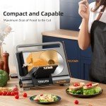 Teruisi Electric Meat Slicer with Adjustable Thickness