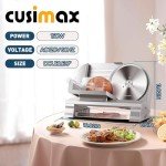 CUSIMAX Electric Meat Slicer with Adjustable Thickness