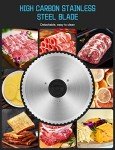 TOKASS Electric Meat Slicer with Removable Stainless Steel Blade