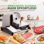 Electric Meat Slicer with Adjustable Thickness Control