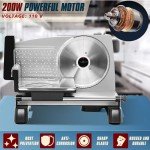 BIEAMA Electric Meat Slicer with Adjustable Thickness