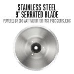 Weston Electric Deli Meat Slicer with Adjustable Thickness