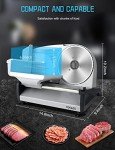 TOKASS Electric Meat Slicer with Removable Stainless Steel Blade
