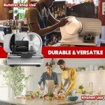Techwood 150W Electric Meat Slicer for Home Use