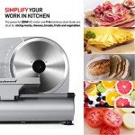 Electric Meat Slicer with 9” Stainless Steel Blade