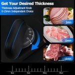 Tesslux Electric Meat Slicer with Adjustable Thickness