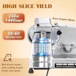 Adjustable Thickness Electric Meat Slicer for Home