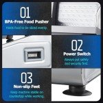 Tesslux Electric Meat Slicer with Adjustable Thickness