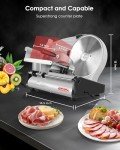 TOOGOOD Electric Meat Slicer with Stainless Steel Blade