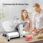 12-Inch Electric Meat Slicer with Adjustable Thickness