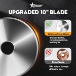 10" Electric Meat Slicer with Adjustable Thickness