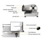 Electric 7.5-Inch Meat Slicer for Home Use