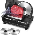 FOHERE 200W Electric Meat Deli Food Slicer