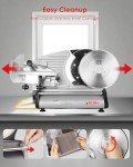 TOOGOOD Electric Meat Slicer with Stainless Steel Blade