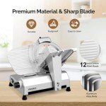 12-Inch Electric Meat Slicer with Adjustable Thickness