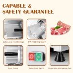 Adjustable Thickness Electric Meat Slicer for Home