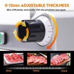 10" Electric Meat Slicer with Adjustable Thickness