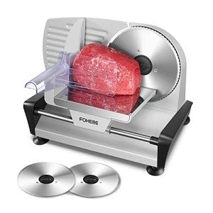 Electric Meat Slicer with Dual Stainless Steel Blades