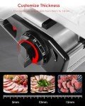 TOOGOOD Electric Meat Slicer with Stainless Steel Blade