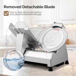 12-Inch Electric Meat Slicer with Adjustable Thickness