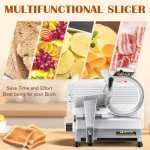 Adjustable Thickness Electric Meat Slicer for Home