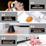 10" Electric Meat Slicer with Adjustable Thickness