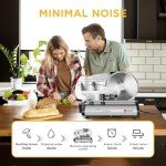 TOOGOOD Electric Meat Slicer with Stainless Steel Blade