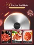 FOHERE 200W Electric Meat Deli Food Slicer