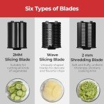 Electric Cheese Grater and Salad Maker with Blades