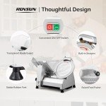 12-Inch Electric Meat Slicer with Adjustable Thickness