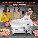 10" Electric Meat Slicer with Adjustable Thickness