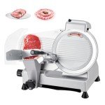Electric Meat Slicer with Adjustable Thickness, 10" Blade