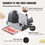 VEVOR 200W Electric Deli Slicer with Adjustable Blade