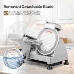 10" Electric Meat Slicer with Adjustable Thickness