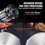 VEVOR 200W Electric Deli Slicer with Adjustable Blade