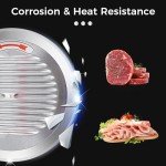 Electric Meat Slicer with Adjustable Thickness, 10" Blade