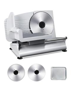 200W Electric Meat Slicer with Adjustable Thickness