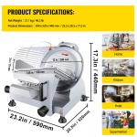 12" Electric Meat Slicer for Deli Foods