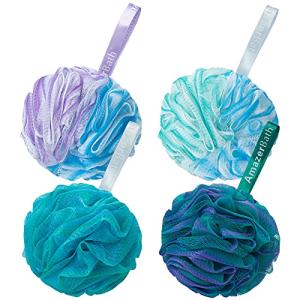 AmazerBath Exfoliating Loofah Sponge Set of 4