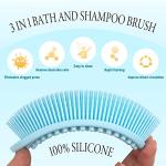 PQRUU 3 Pack Silicone Body Scrubber Set