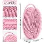 PQRUU 3 Pack Silicone Body Scrubber Set