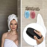 PQRUU 3 Pack Silicone Body Scrubber Set