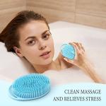 PQRUU 3 Pack Silicone Body Scrubber Set