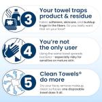Clean Skin Club XL Biobased Face Towels, 50 Ct
