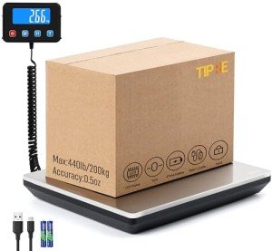 TIPRE Digital Postal Scale - Accurate 440lb Capacity