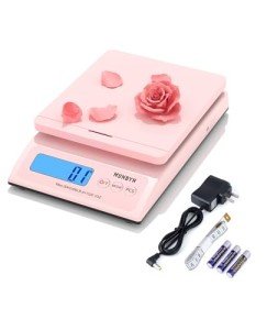 MUNBYN 66lb Digital Scale in Sweet Pink