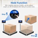 KUAIVO 440 lbs Digital Postal Scale for Packages